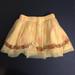 Disney Bottoms | Disney Store Belle Yellow Tulle Rose Skirt Size 2 | Color: Yellow | Size: 2tg