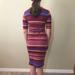 Lularoe Dresses | Cute Striped Lularoe Julia Dress Size Xs | Color: Purple | Size: Xs