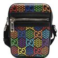 Gucci Bags | Gucci Gg Psychedelic Print Leather Messenger Bag Black 598103 | Color: Black | Size: Os