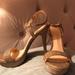 Jessica Simpson Shoes | Jessica Simpson Stiletto Gold Color Size 61/2 | Color: Gold | Size: 6.5