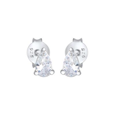 Elli Ohrstecker Tropfen Zirkonia Elegant 925 Silber silberfarben Damen Image