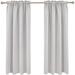 Eider & Ivory™ Peniste Solid Blackout Thermal Curtain Panels Polyester in Gray/White/Brown | 54 H in | Wayfair 237AB3836A8A48ABB332AB44EF7EF2F7