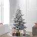 The Holiday Aisle® 90" H Green/White Realistic Fir Flocked/Frosted Christmas Tree | 61 W in | Wayfair 08D66416788A44478818A97794AF5930