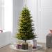 The Holiday Aisle® 90" H Green Realistic Fir Christmas Tree w/ 800 LED Lights in White | 60 W in | Wayfair 8410D0F332AB451A86B20235F7187252