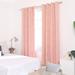 Everly Quinn Boulus Gold Foil Print Blackout Thermal Insulated Grommet Curtains Set Of 2 Polyester in Pink | 72 H in | Wayfair