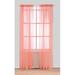 Eider & Ivory™ Jonson Solid Color Sheer Rod pocket Curtain Panels Polyester in Pink | 84 H x 54 W in | Wayfair 1E4C604E96DD4EB58473AAC49FC3C67B
