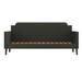 Andover Mills™ Gwaltney Twin Daybed Upholstered/Polyester in Black/Yellow, Size 38.5 H x 43.13 W x 82.38 D in | Wayfair