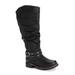LUKEES by MUK LUKS Logger Victoria Boot - Womens 10 Black Boot Medium