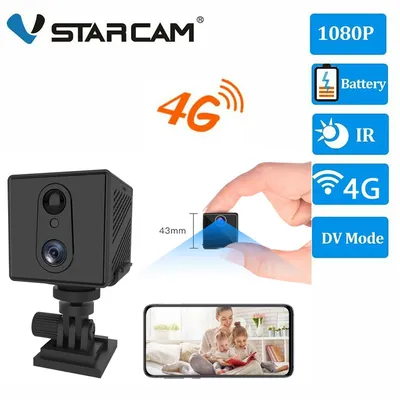 Vstarcam – Mini caméra de surveillance IP 4G LTE HD 2MP/2022 dispositif de sécurité domestique sans