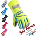 Gants de ski imperméables pour hommes et femmes mitaines chaudes anti-froid sports de plein air