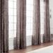 Chanasya Floral Jacquard Room Darkening Bedroom Curtain Panel (Set of 2)