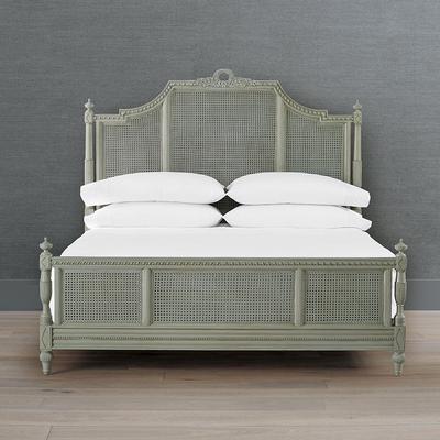 Beauvier French Cane Bed - French Patina, Queen - Frontgate