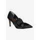 Women's Hirisha Pump by J. Renee in Black Satin (Size 13 M)