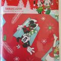 Disney Dining | Disney Mickey Minnie Donald Christmas Red Table Cloth 60" X 84" | Color: Black/Red | Size: 60" X 84" Inches