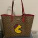 Coach Bags | Coach Limited Edition Pac Man Tote Bag | Color: Red/Tan | Size: 13 X 11 1/2 X 6 1/4