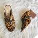 Anthropologie Shoes | Louise Et Cie | Nwt Leopard Print Kimba Heel Mules | Color: Black/Brown | Size: 6