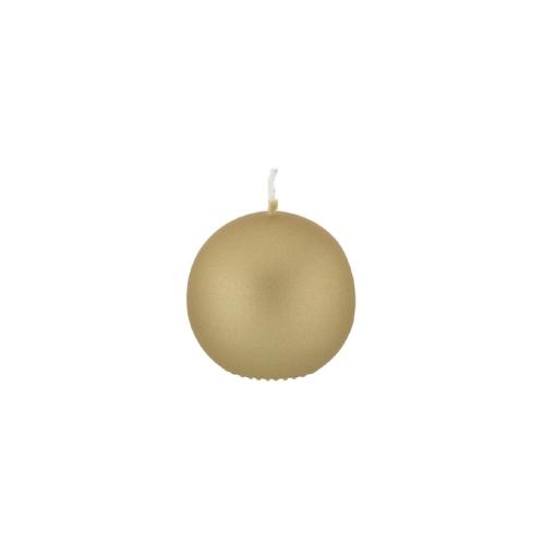 Kopschitz Kugelkerzen Caramel Karamell mit Metalleffekt (Metallic Matt), Ø 10 cm, 6 Stück