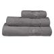 Marmaris Co. Bamboo Towels Set of 3 Luxury Bath Towel, Hand Towel, and Face Towel Set Complete Towels Set for Bathroom (Charcoal)