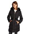 Morgan Women's Doudoune Longue Fourrure ras 212-GDOZIA Jacket, Black, 34