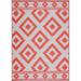 Orange 84 x 60 x 0.1 in Area Rug - Foundry Select Hulmeville Southwestern Machine Woven/White Indoor/Outdoor Area Rug | Wayfair