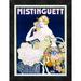 Global Gallery 'Mistinguett' by Zig Framed Vintage Advertisement Canvas in Blue | 18 H x 13.91 W in | Wayfair GCF-294749-16-299
