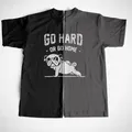 COOLMIND PU0116A – t-shirt col rond à manches courtes pour hommes 100% coton Go Home Or Go Hard