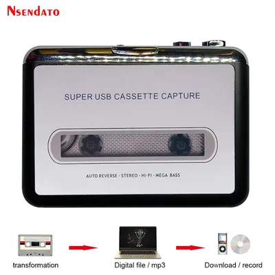 Lecteur de Cassette et de musique USB convertisseur de bande à MP3 adaptateur de Capture Audio