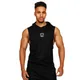 Muscleguy-Sweat-shirt à capuche en coton pour homme vêtement de sport fitness musculation haut