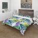 Designart 'Bouquet of Wildflowers and Sunflowers' Farmhouse Duvet Cover Set