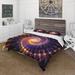 Designart 'Spiral Fractal Geometry X' Modern Duvet Cover Set