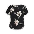 Only Carmakoma Women's CARVICA SS TOP NOOS T-Shirt, Black AOP: Florence Flower, 50