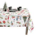 Maison d' Hermine Chromo 100% Cotton Tablecloth for Kitchen | Dining | Tabletop | Decoration | Parties | Weddings | Thanksgiving/Christmas (Rectangle, 160 cm x 220 cm)