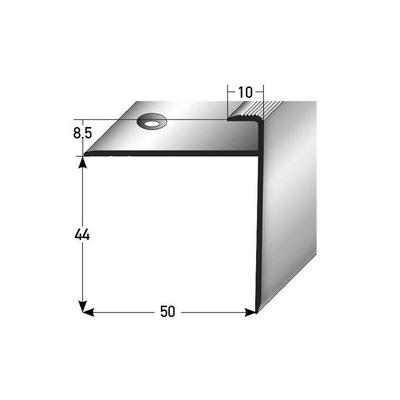 Einschubprofil 'Chandler', mit langer Nase für Laminat, 8,5 mm Einfasshöhe, Aluminium eloxiert, Image