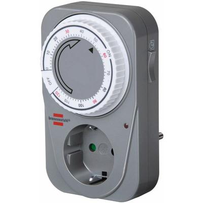 Brennenstuhl 1506590 Steckdosen-Timer analog Tagesprogramm 1 120 min 3680 W IP20