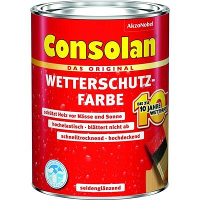 Consolan - Wetterschutzfarbe moosgrün 2,5L