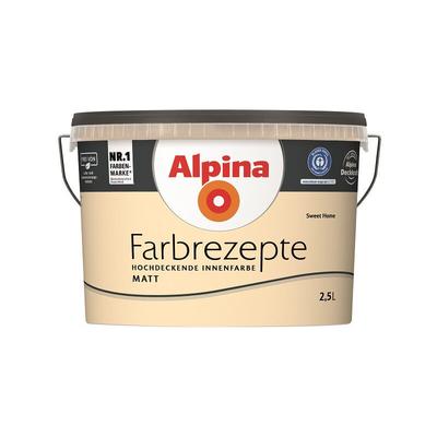 Farbrezepte Helles Apricot 2,5 l Sweet Home Innenfarbe matt - Alpina