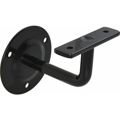 Schössmetall Handlaufträger rund, Wandabstand 80 mm, schwarz beschichtet Image