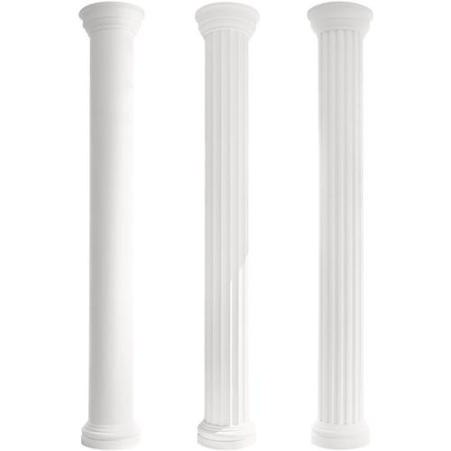 Säulen und Halbsäulen Fassade rund Set Auswahl 255mm LC101: Rund, Komplettset 2