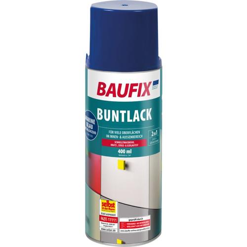 Baufix - Buntlack Spray marineblau 0,4 l - marineblau