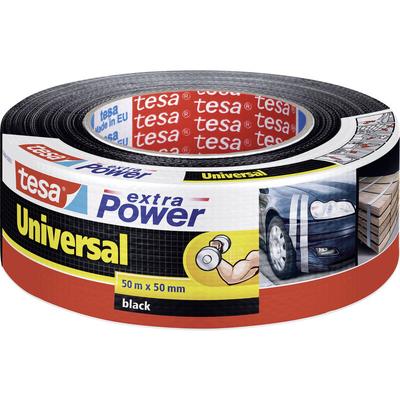 Tesa - universal 56389-00001-05 Gewebeklebeband ® extra Power Schwarz (l x b) 50 m x 50 mm 1 St.