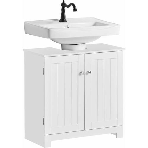 BZR18-W Waschbeckenunterschrank Badschrank Waschtisch Unterschrank Badmöbel weiß bht ca: 60x60x29cm