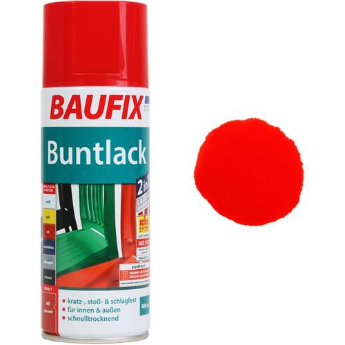 Baufix - Buntlack Spray rot 0,4 l - rot