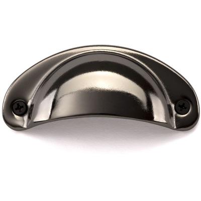 Muschelgriff khea ba 64 mm schwarz verchromt Image