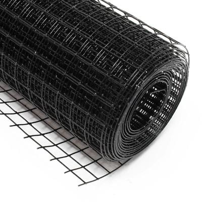 Wiltec - Maschendrahtzaun Schwarz 1x25 m 50 cm Höhe 1,42 mm Stärke 25x25 mm Maschengröße, Image