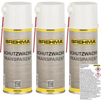 3x BREHMA Schutzwachs Spray transparent Unterbodenwachs Hohlraumwachs