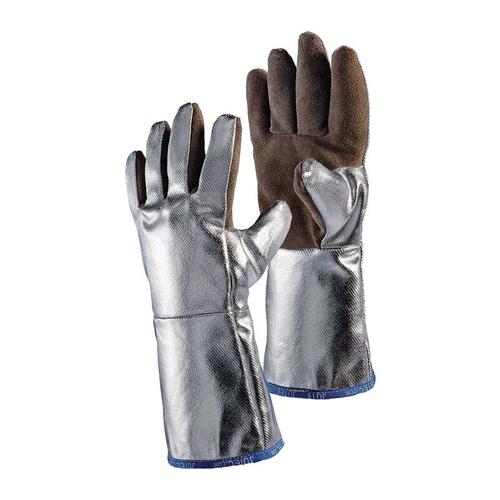 Jutec Hitzeschutz U - Hitzesch.handsch.5-Finger Universal natur/silber s
