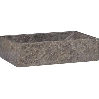 Vidaxl - Waschbecken 45x30x12 cm Marmor Hochglanz-Grau