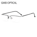 Gmei – lunettes en alliage de titane pour hommes ultralégères professionnelles cadre carré