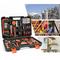 Household Tool Box, Home Tool Kit, 114 Strumenti, con custodia nera, Materiale: Acciaio, Plastica