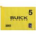 PGA TOUR Event-Used #5 Yellow Pin Flag from The Buick Classic on June 19th to 22nd 2003